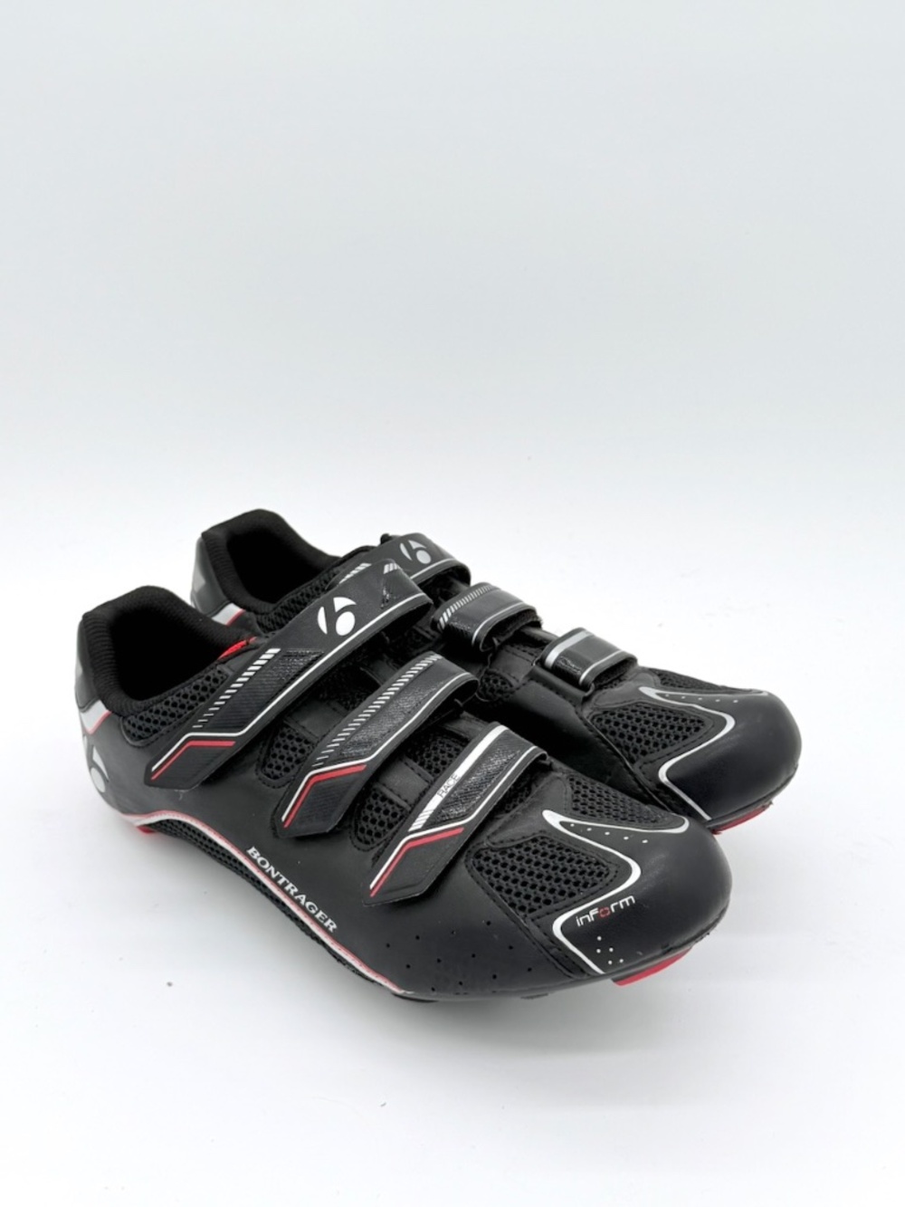 Bontrager Race Road Cycling Shoes Men's Size 11 US 44 EUR Black Red Look Cleats